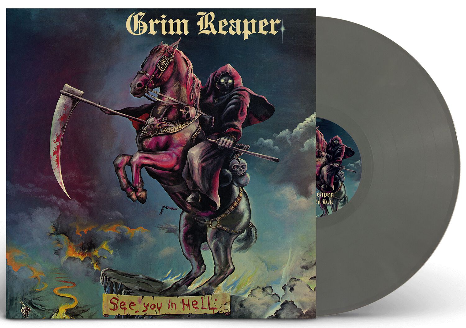Grim Reaper See you in hell LP grey