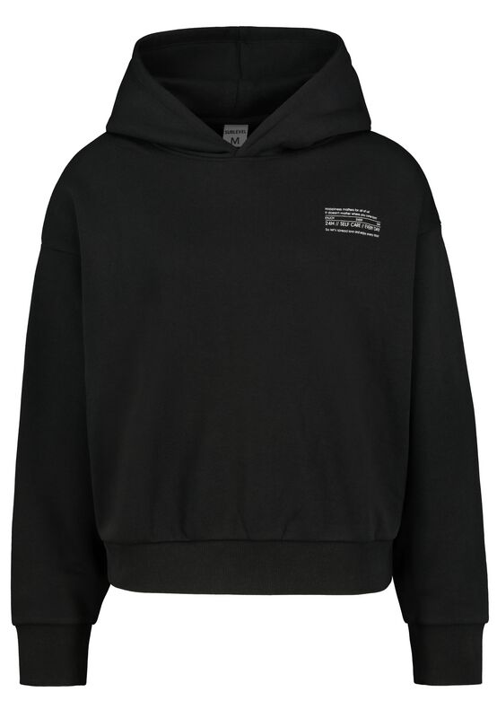 Sublevel Kapuzenpullover - BASIC SWEAT HOODIE - XS bis XL - für Damen - Größe S - schwarz