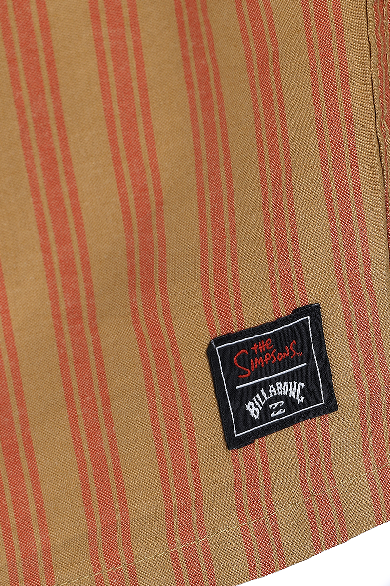 Billabong Simpsons Duff Delivery Kurzarmhemd orange