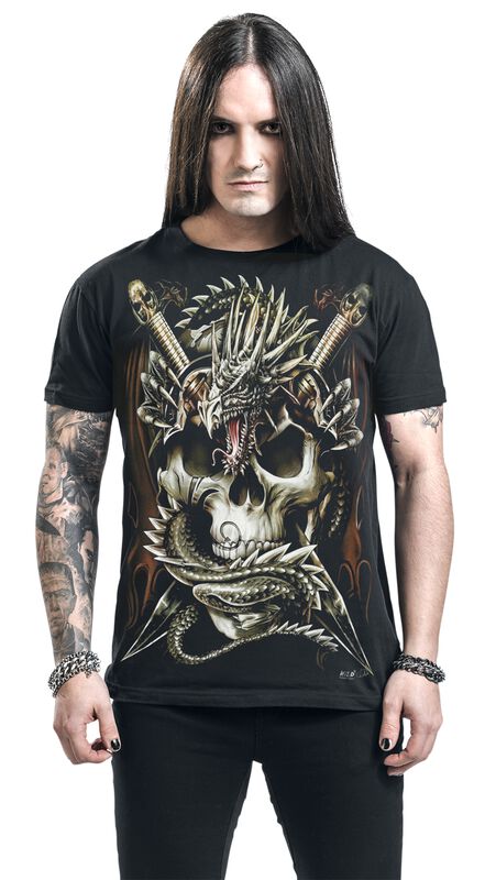 Männer Bekleidung Dragon Skull | Wild T-Shirt