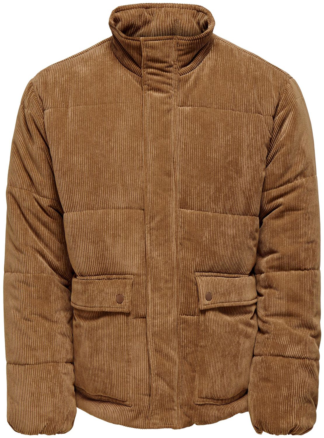 ONLY and SONS ONSCASH corduroy puffer jacket Winter Jacket light brown