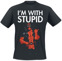 I Am With Stupid, Deadpool, T-Shirt
