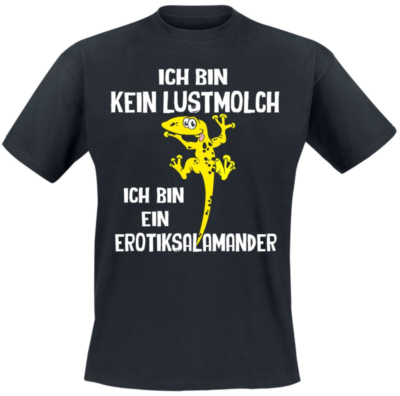 Tierisch T-Shirt - Erotiksalamander - M bis 3XL - für Männer - Größe 3XL - schwarz