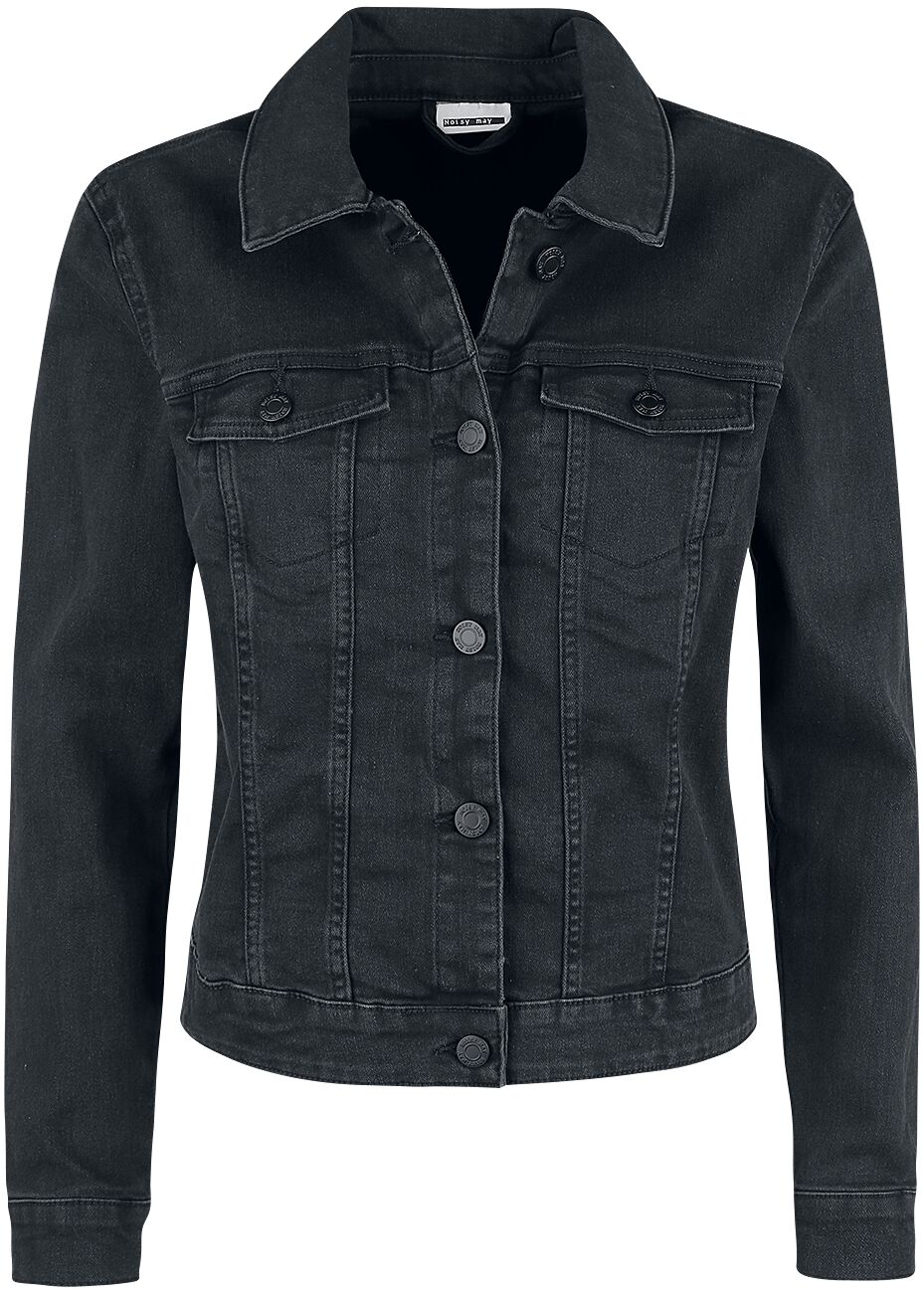 NMDebra Black Wash Denim Jacket Jeansjacke schwarz von Noisy May