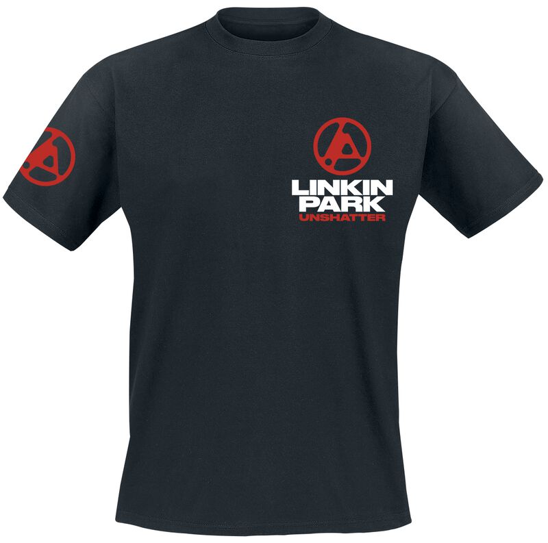 Linkin Park T-Shirt - Unshatter Red Logo - S bis 5XL - für Männer - Größe 3XL - schwarz  - Lizenziertes Merchandise!