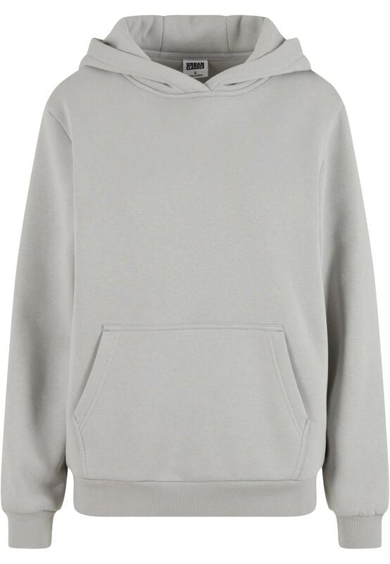 Urban Classics Kapuzenpullover - Ladies Fluffy Hoody - XS bis XL - für Damen - Größe XS - grau