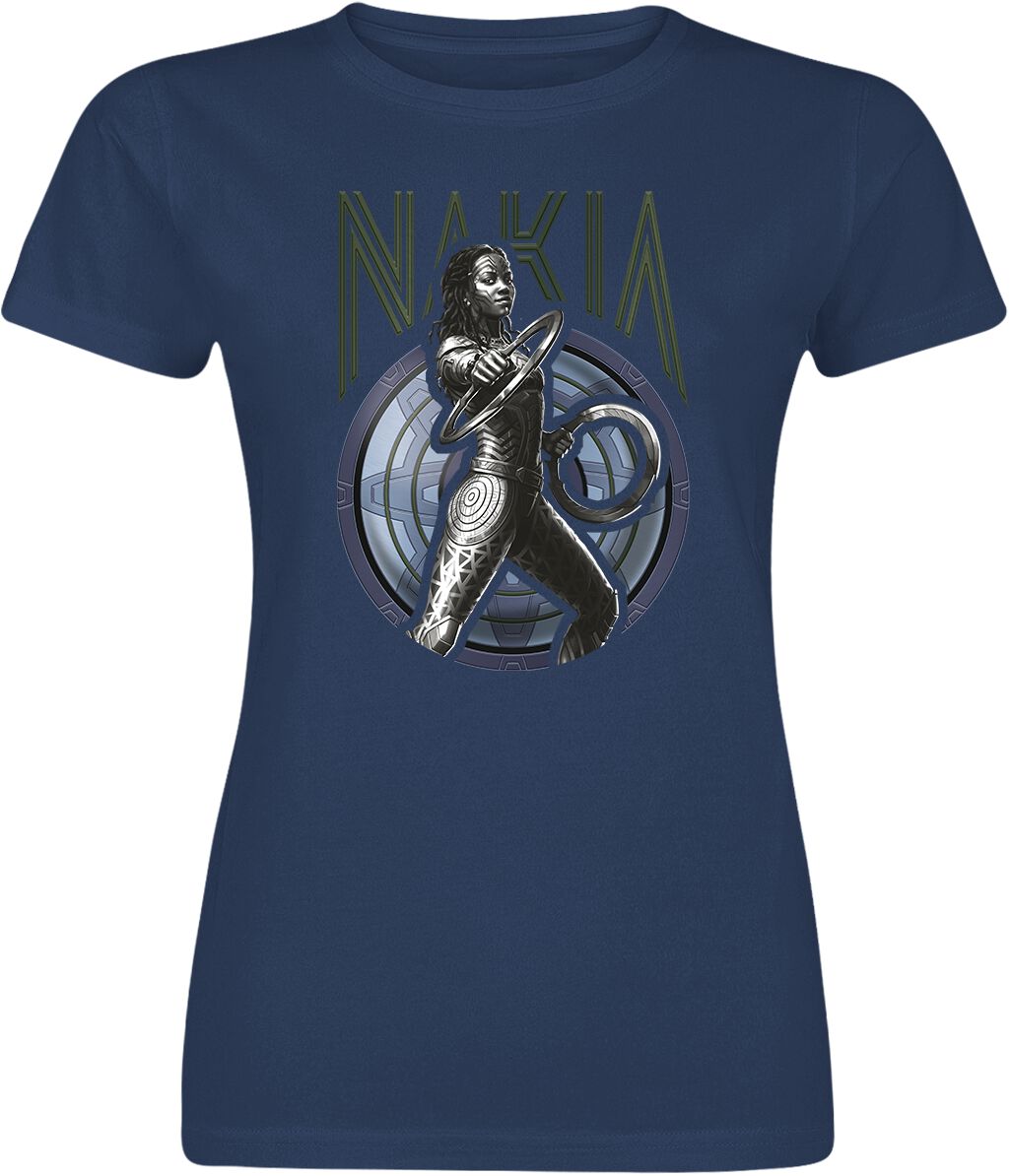 Black Panther Wakanda Forever - Nakia shield T-Shirt blue