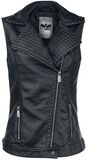 Faux Leather Vest, Black Premium by EMP, Weste