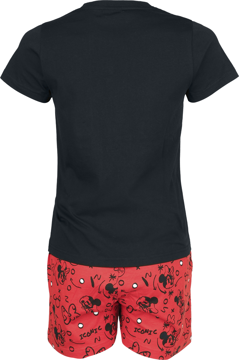 Thumbnail - Micky Maus Minnie Mouse Schlafanzug multicolor in 3XL