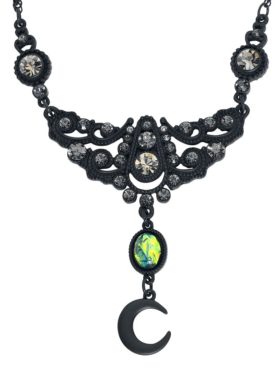Shiny Moon Halskette schwarz von Gothicana by EMP