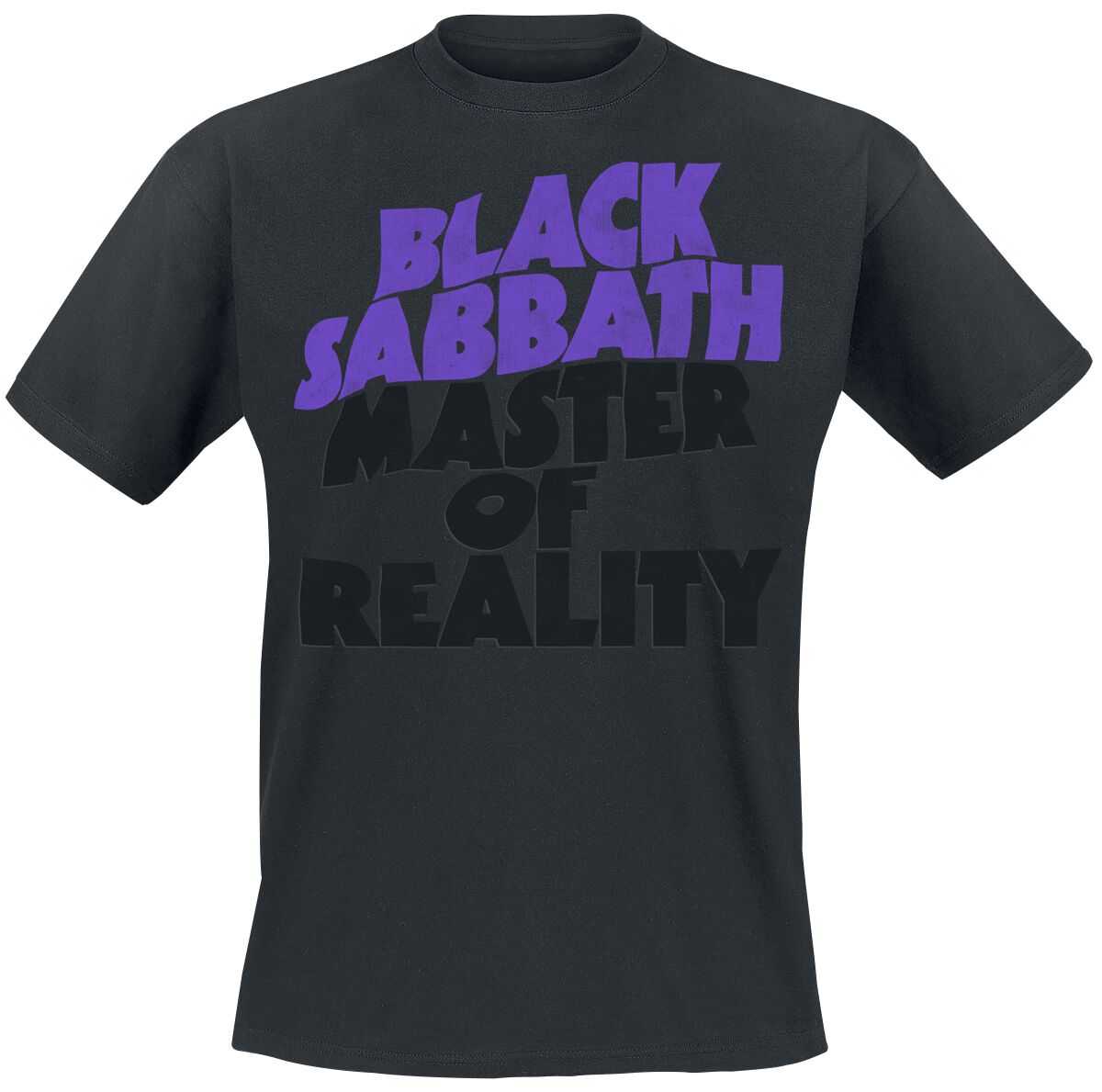 Image of Black Sabbath Master Of Reality Tracklist T-Shirt schwarz