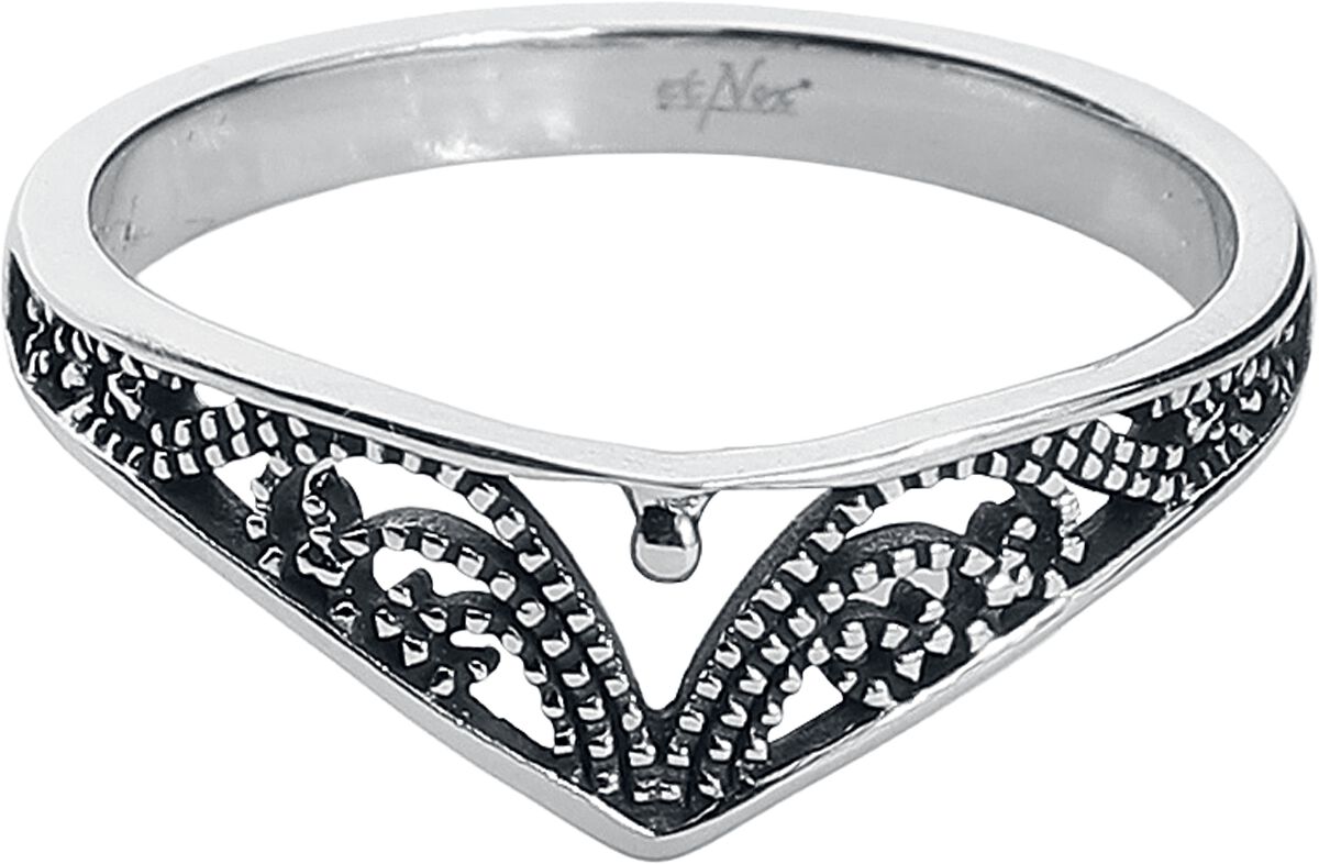 etNox Ring - Elfish - für Damen - silberfarben
