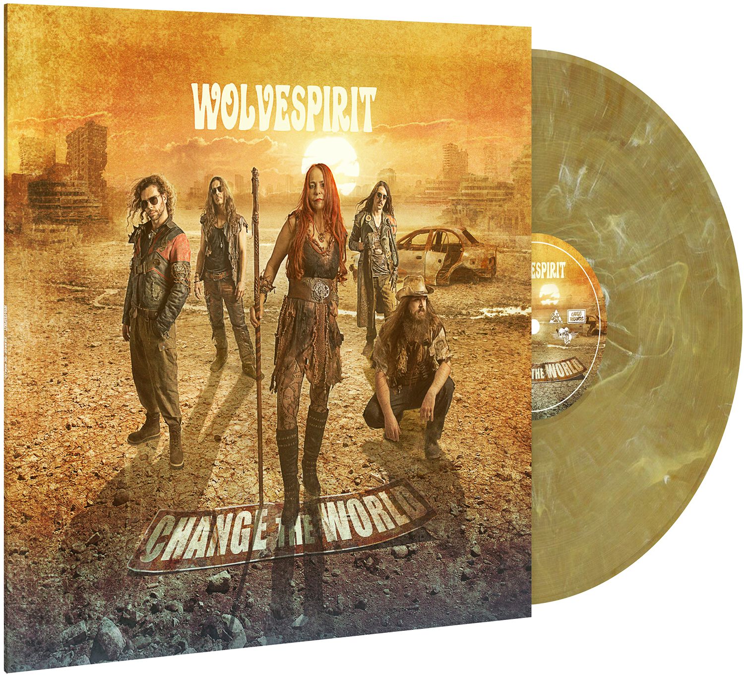 Image of Wolvespirit Change the world 2-LP marmoriert