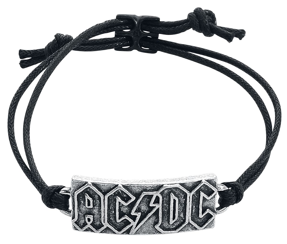 Levně AC/DC AC/DC Logo náramek černá