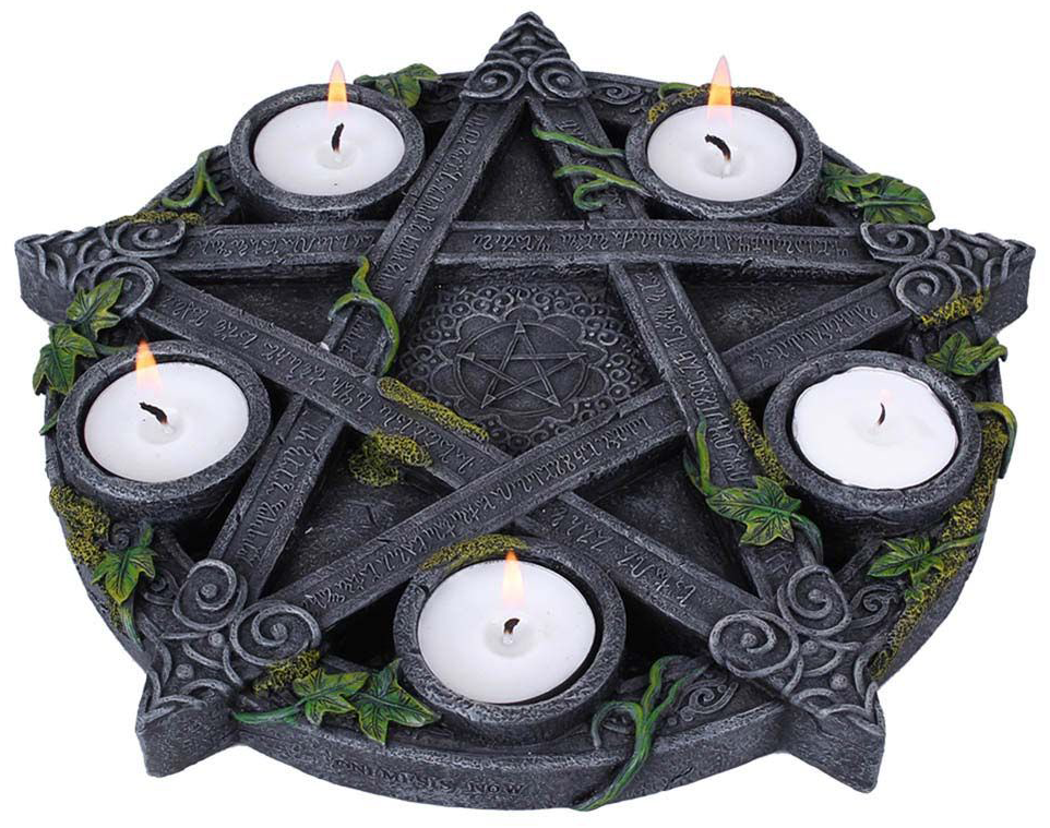 Nemesis Now - Wiccan Pentagram Tealight Holder - Kerzenständer - multicolor