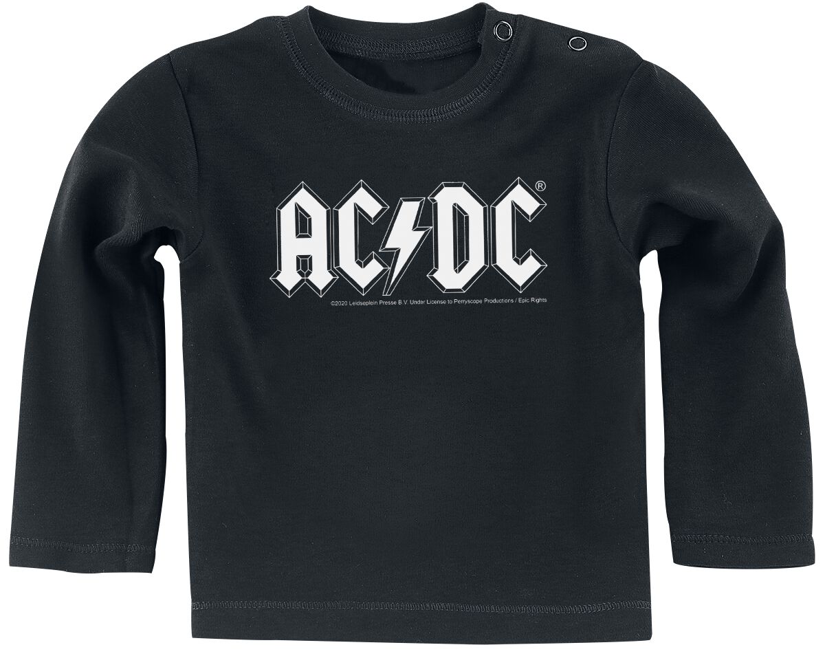 Manches longues de AC/DC - Metal Kids - Logo - 68/74 - pour filles & garçonse - noir