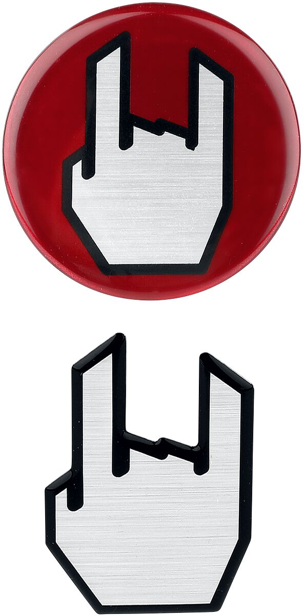 EMP Special Collection EMP Logo 3D Sticker black white red