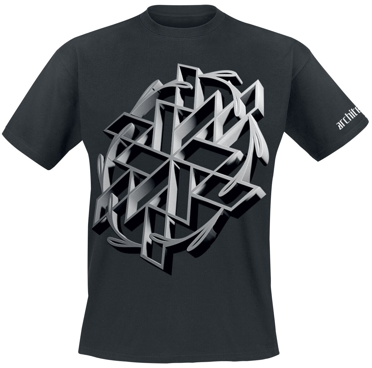 Image of Architects - 3D Logo - T-Shirt - Uomo - nero