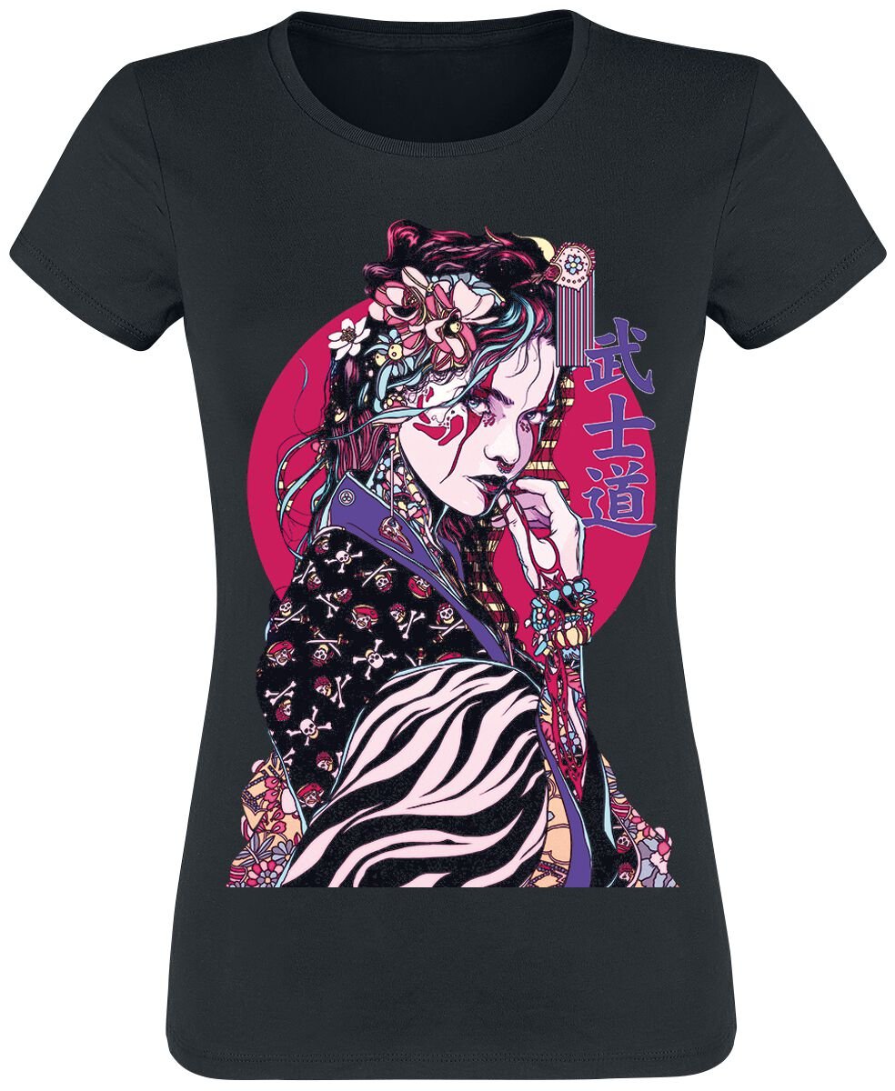 NEOMACHI YAKUZAGĀRU T-Shirt schwarz