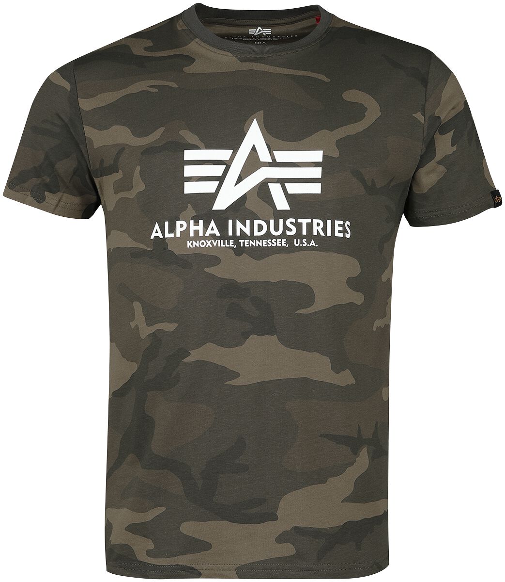 BASIC T CAMO T-Shirt camouflage von Alpha Industries