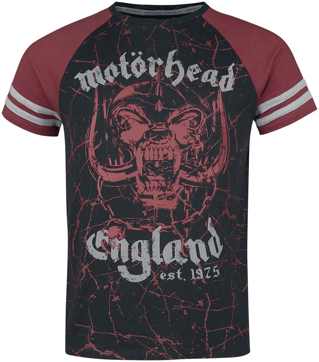 Motörhead T-Shirt - EMP Signature Collection - M bis XL - für Männer - Größe M - schwarz/bordeaux  - EMP exklusives Merchandise!