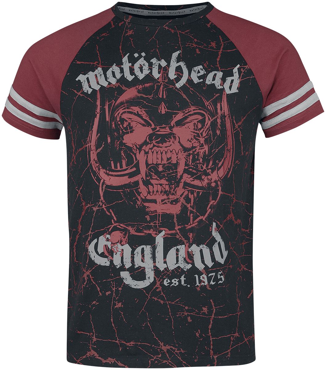Motörhead T-Shirt – EMP Signature Collection – M bis 3XL – für Männer – Größe M – schwarz/bordeaux  – EMP exklusives Merchandise!