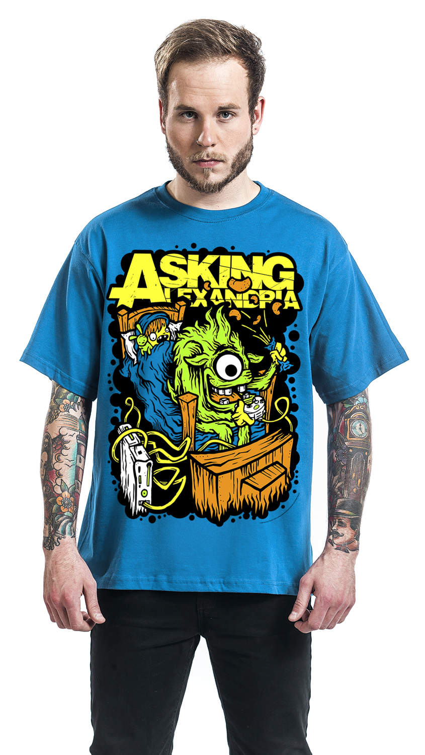 Asking Alexandria Monster T-Shirt blau