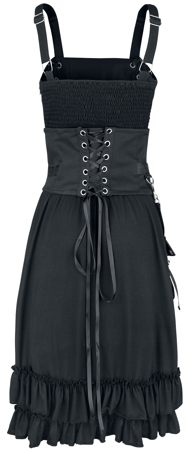 Poizen Industries Alvena Dress Mittellanges Kleid schwarz - 13.33% Rabatt