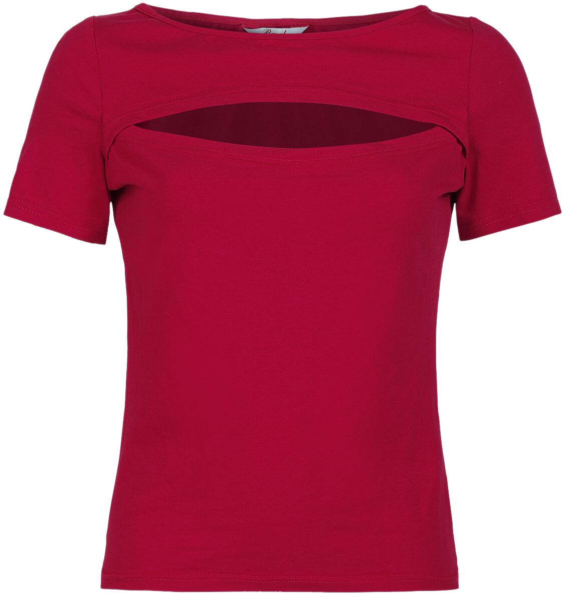 Banned Retro Rose Jersey Top T-Shirt rot Banned Retro Rose Jersey Top T-Shirt rot