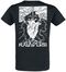 T-Shirt with Heart and Sword Print