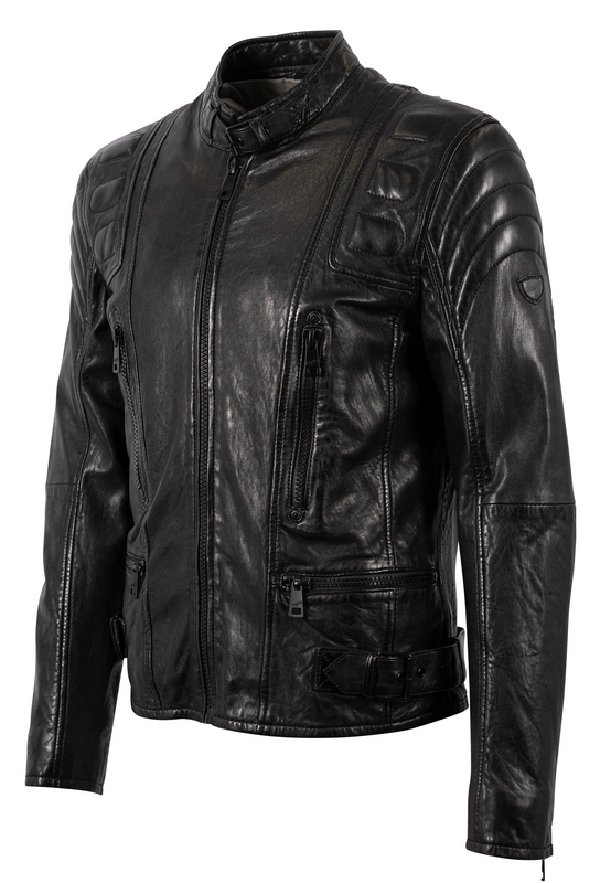 Thumbnail - Mauritius Highway 2 Slim Fit LAGIV Lederjacke schwarz in L