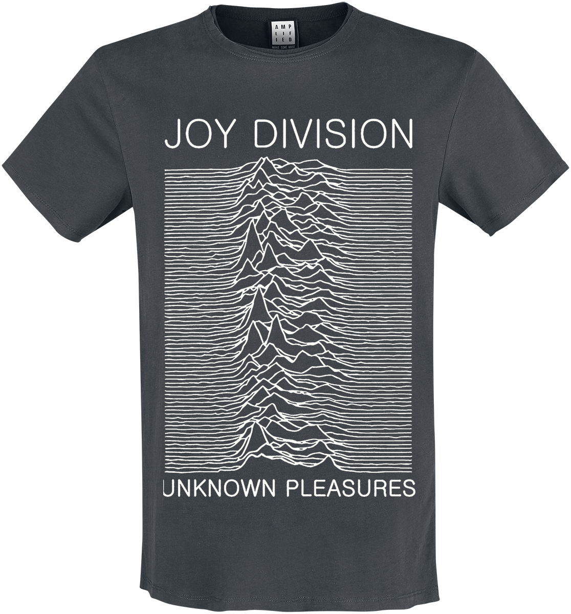 Joy Division - Amplified Collection - Unknown Pleasures - T-Shirt - charcoal