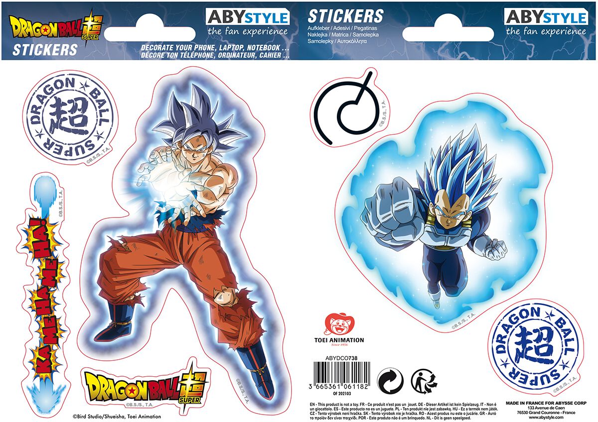Dragon Ball Super - Goku & Vegeta Sticker Sets multicolour