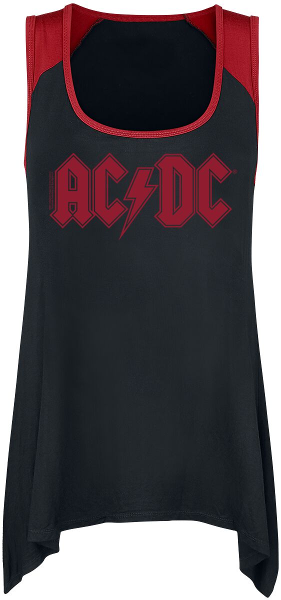Image of AC/DC Logo Kleid schwarz/rot