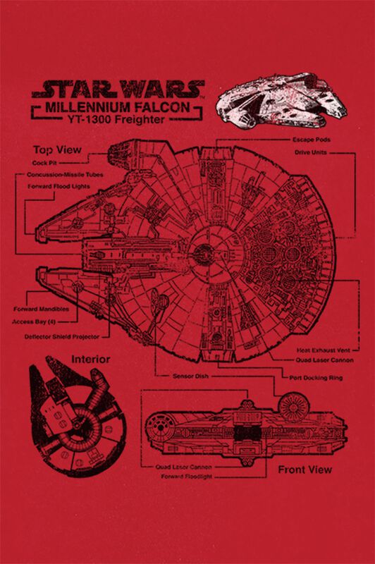 Frauen Bekleidung Falcon | Star Wars T-Shirt