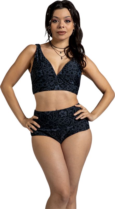 Black Premium By Emp Bikini Slip - Rooted In Reverence High Waist Bikini-Slip - S Tot Xxl - Voor Vrouwen - Zwart