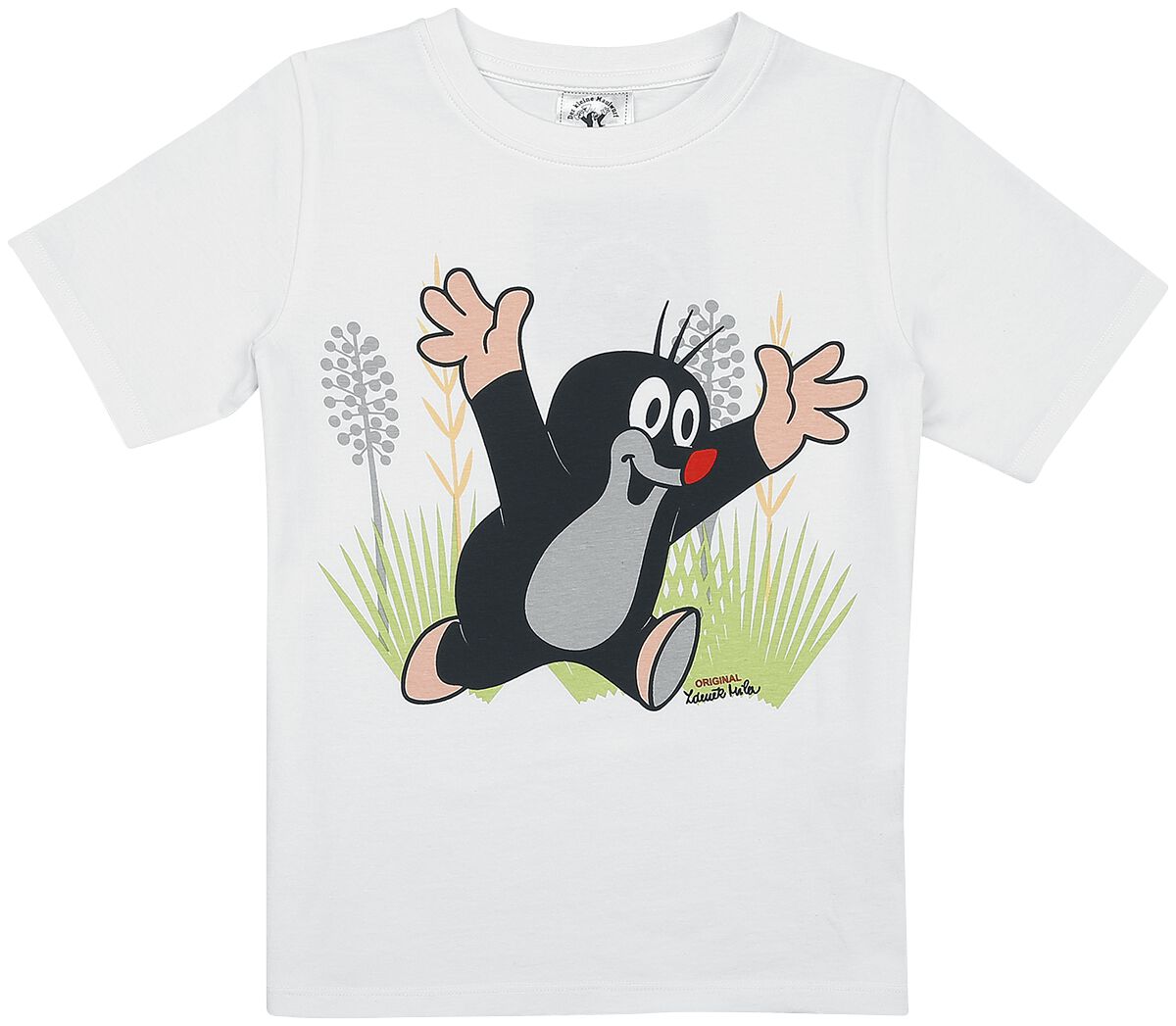 T-Shirt Manches courtes de The Little Mole - Kids - Hello - 98 à 140 - pour Unisexe - blanc
