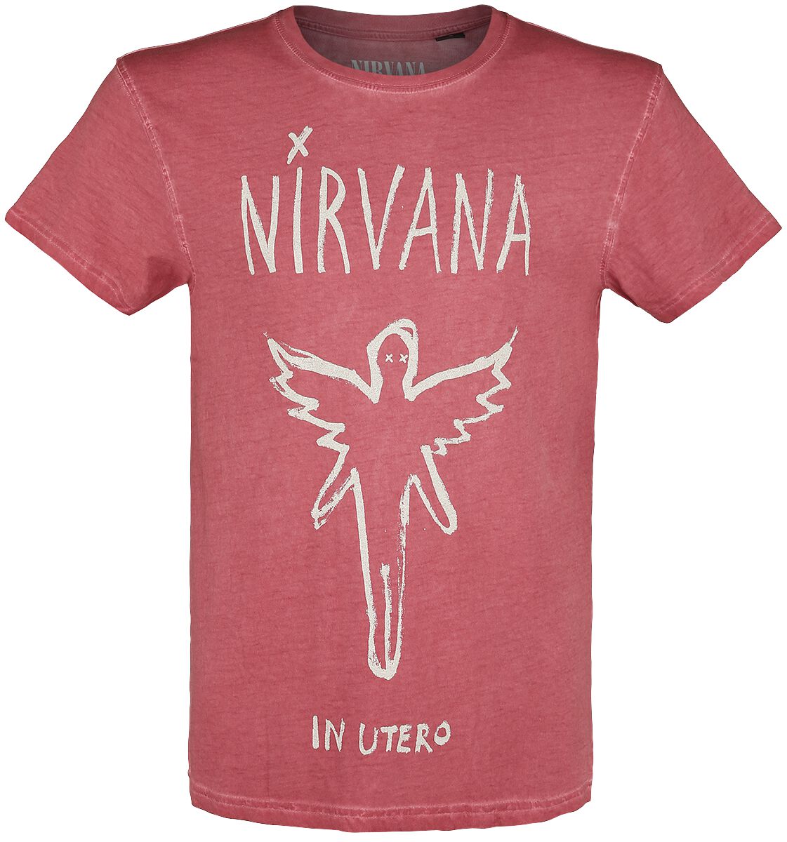 Nirvana T-Shirt - In Utero - S bis XXL - für Männer - Größe S - rot  - Lizenziertes Merchandise!