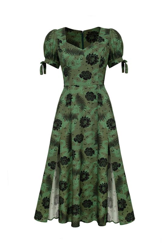Levně Hell Bunny Georgia Dress Šaty zelená