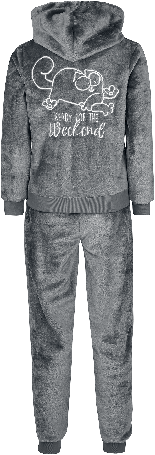 Simon's Cat Relax Schlafanzug grau