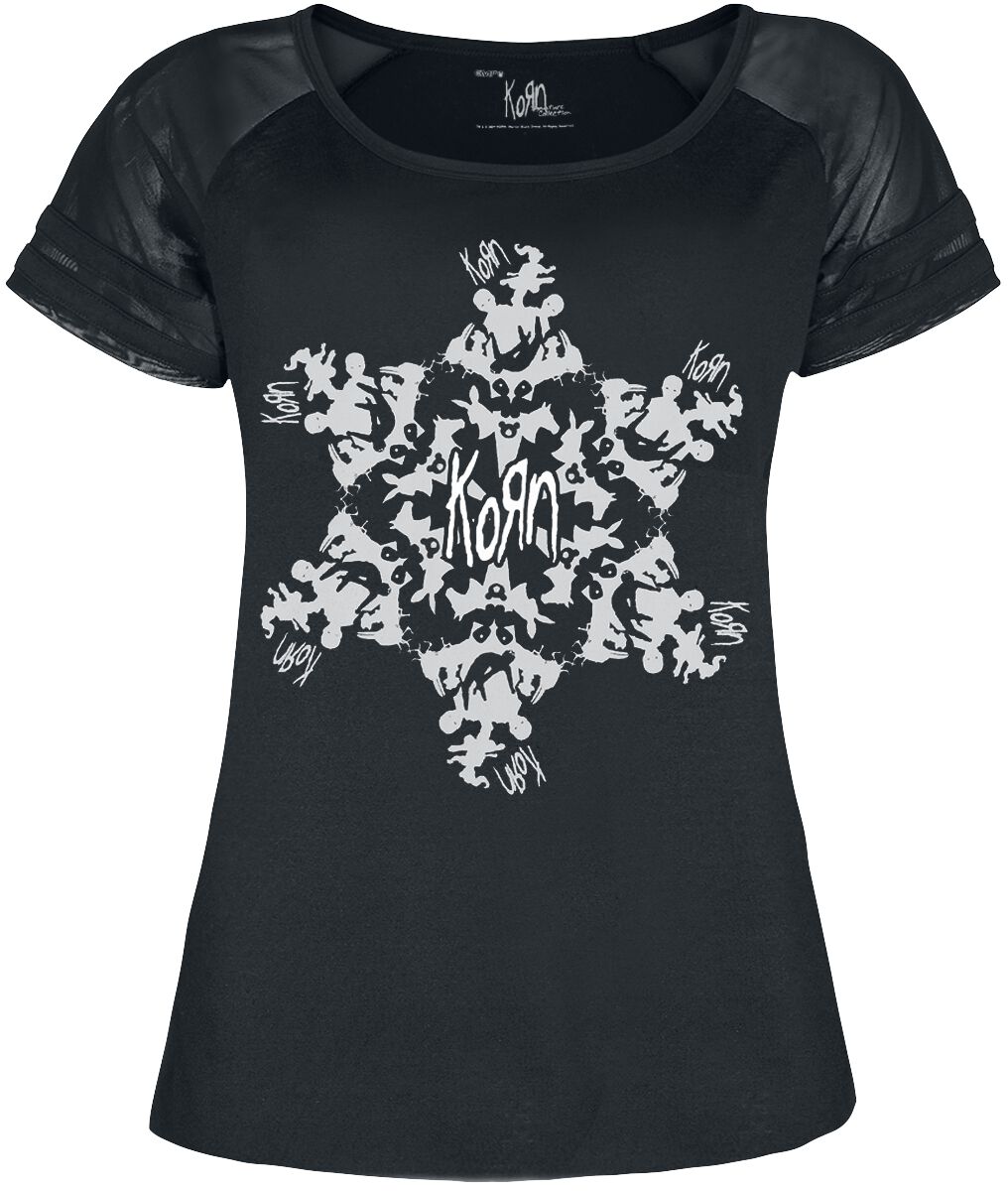 T-Shirt Manches courtes de Korn - EMP Signature Collection - S à M - pour Femme - noir