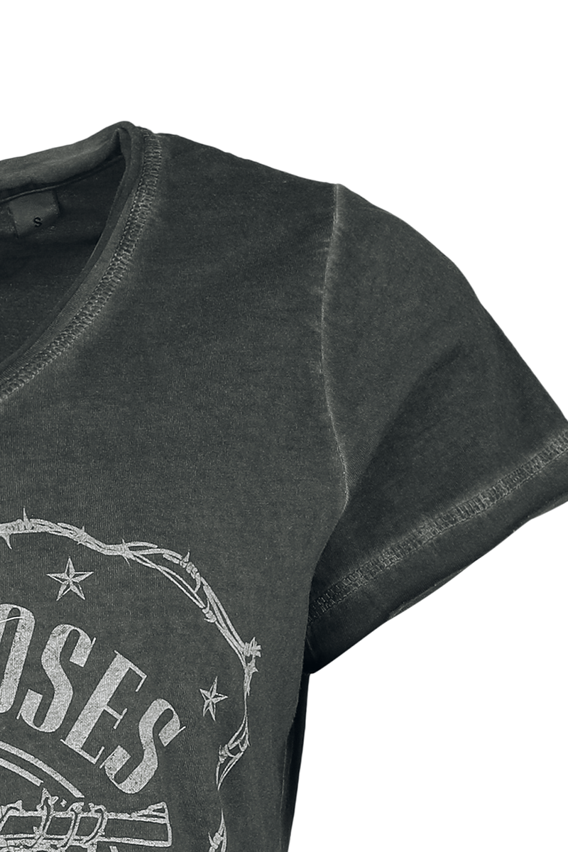 4068143431361 - Guns N Roses Paradise City Label T-Shirt grau in 4XL