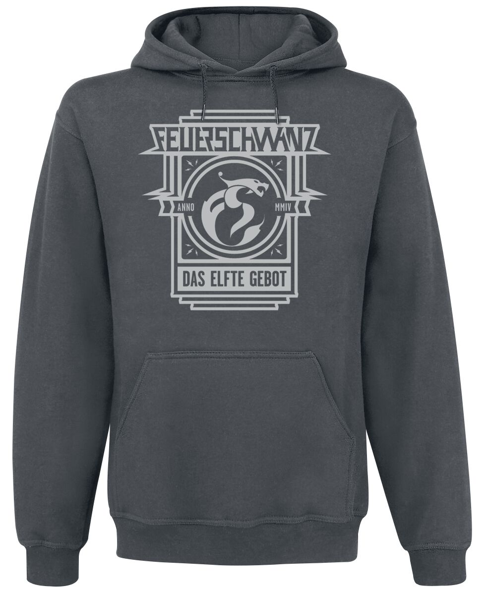 Feuerschwanz Anno MMIV Hooded sweater dark grey