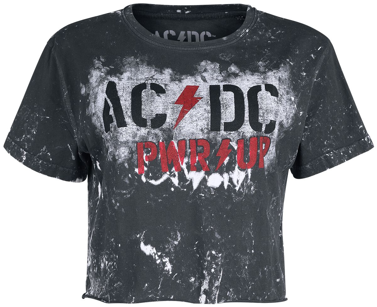 Image of AC/DC PWR Lightning Girl-Shirt schwarz/weiß
