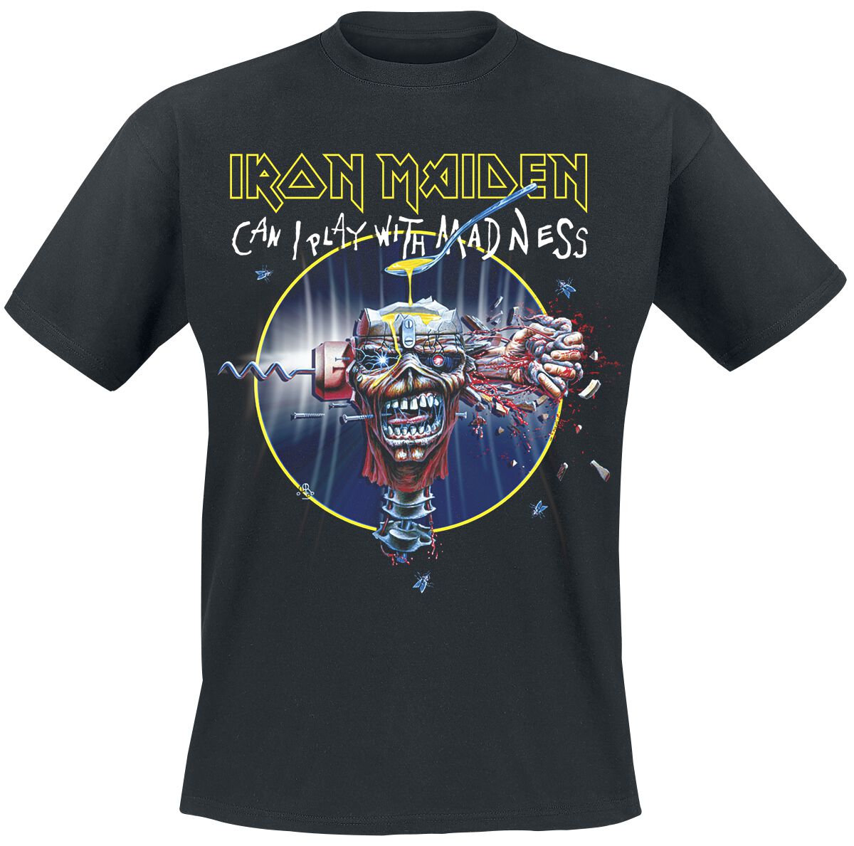 Image of Iron Maiden Can I Play With Madness T-Shirt schwarz