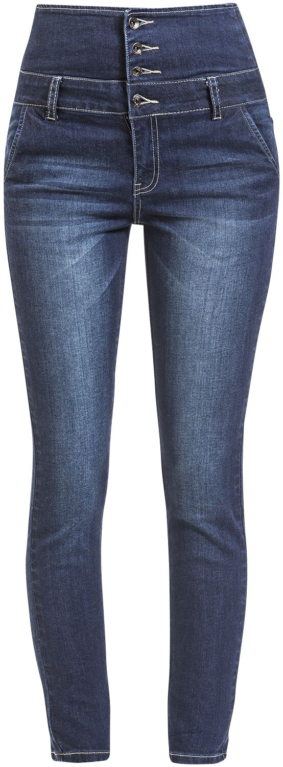 High Waist Denim Jeans Jeans dunkelblau von RED by EMP