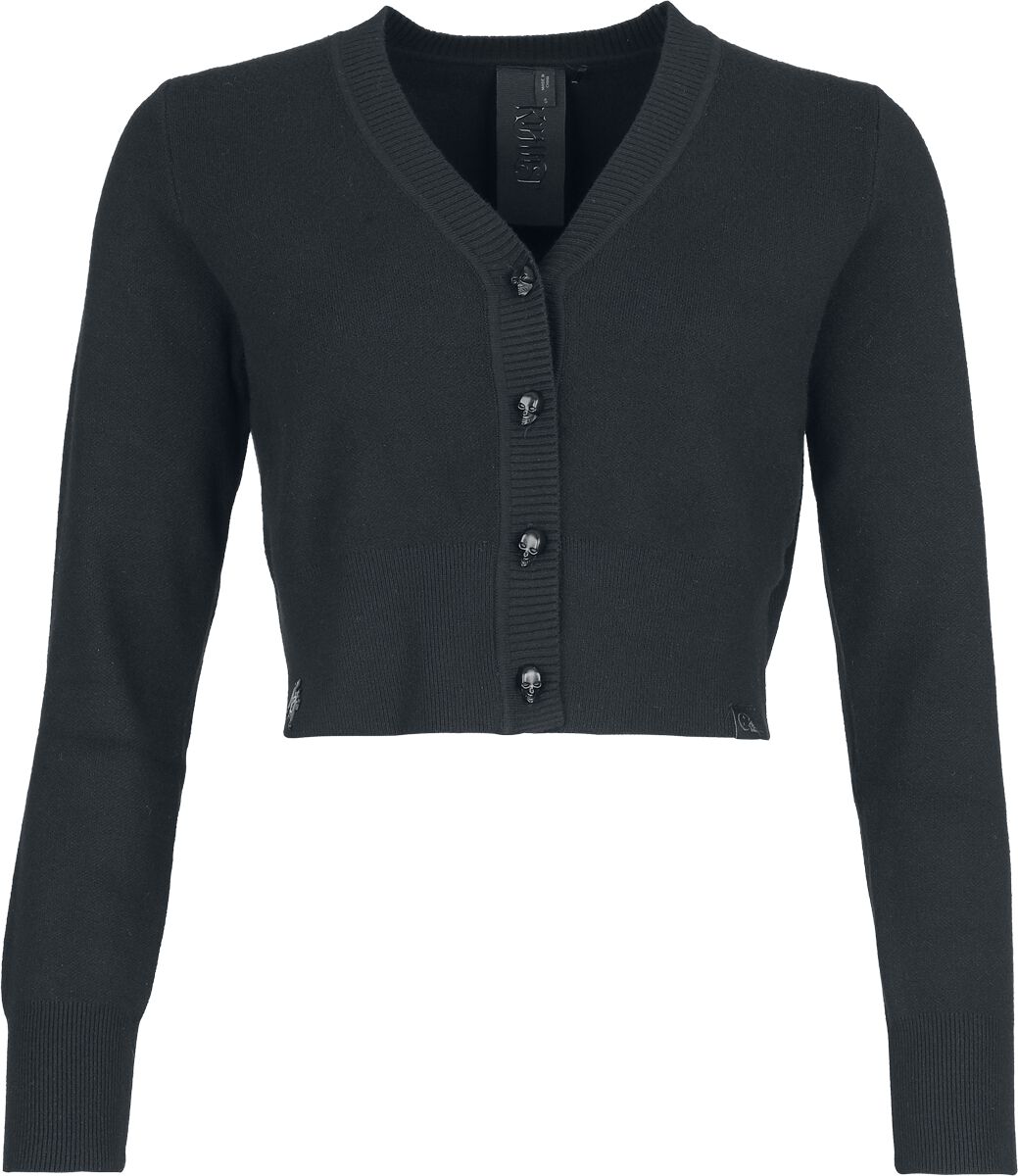 Cardigan Gothic di KIHILIST by KILLSTAR - Lana's Eclipse Cardigan - Donna - nero