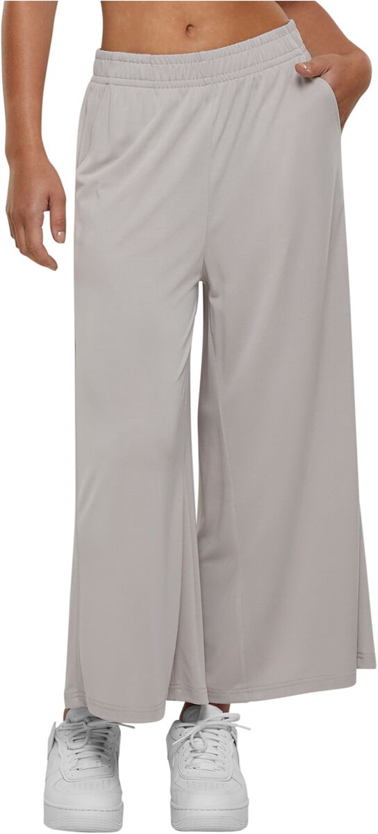 Urban Classics Stoffhose - Ladies Modal Culotte - XS bis XL - für Damen - Größe M - grau