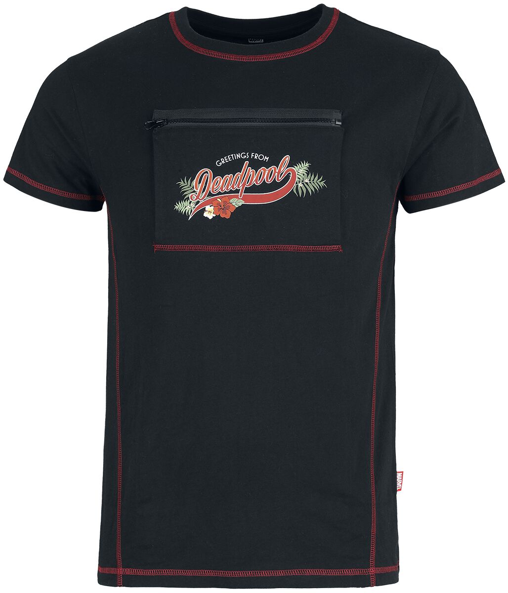 Deadpool - Marvel T-Shirt - S bis XXL - für Männer - Größe L - schwarz  - EMP exklusives Merchandise!