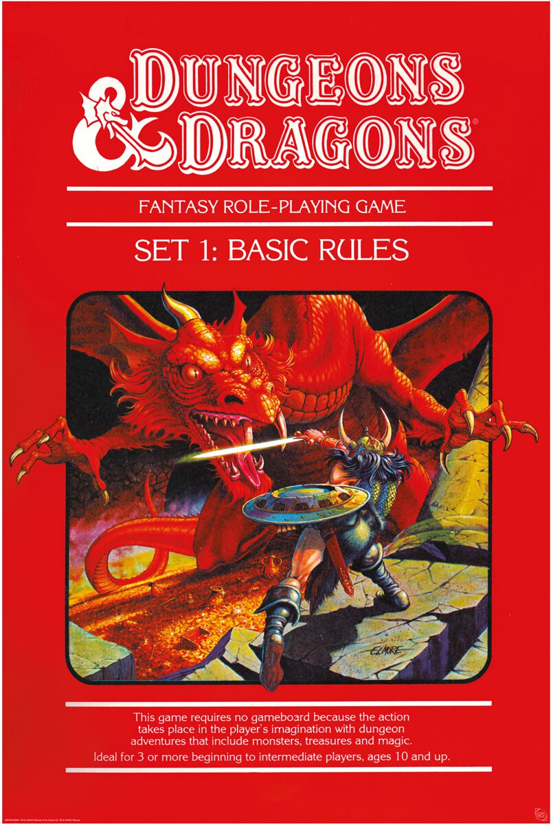 Levně Dungeons and Dragons Basic Rules plakát vícebarevný